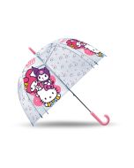 Guarda Chuva transparente Kitty and friends 46 cm