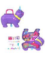 Polly Pocke mini boneca cofre mala gato Partyland