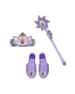 Princesas Disney sapatos, varinha tiara Rapunzel