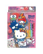 Set de colorir com lápis de cores Hello Kitty