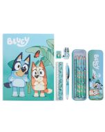 Conjunto de papelaría em saco Bluey