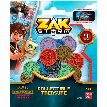 Zak Storm conjunto de 4 moedas