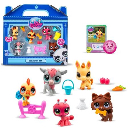 Littlest Pet Shop Pack5 Coleção Besties da Quinta