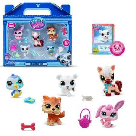 Littlest Pet Shop Pack5 Coleção Winter Besties