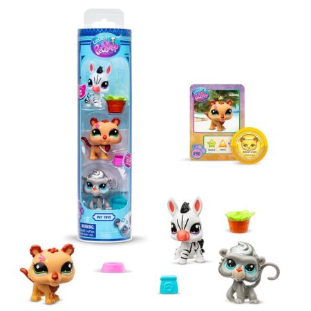 Littlest Pet Shop pack de 3 mascotes Zoo Pets Lps