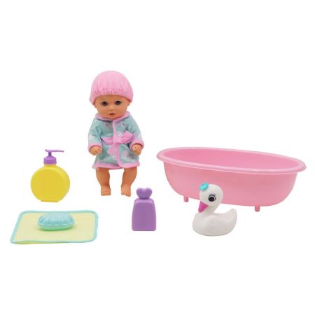 Boneca com banheira 25cm