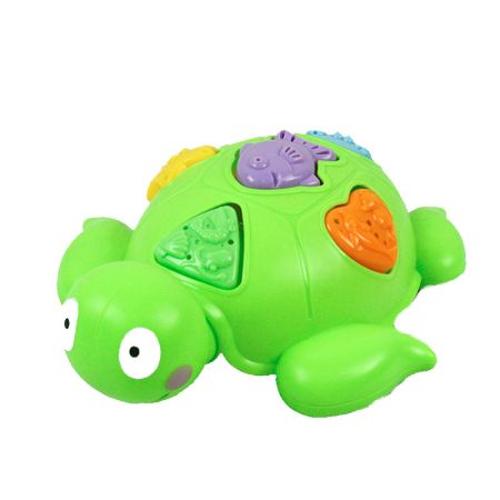 Brinquedo de banho tartaruga com peças de encaixe