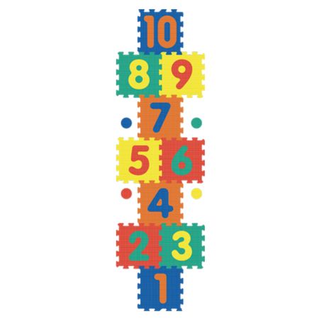 Tapete puzzle com numeros