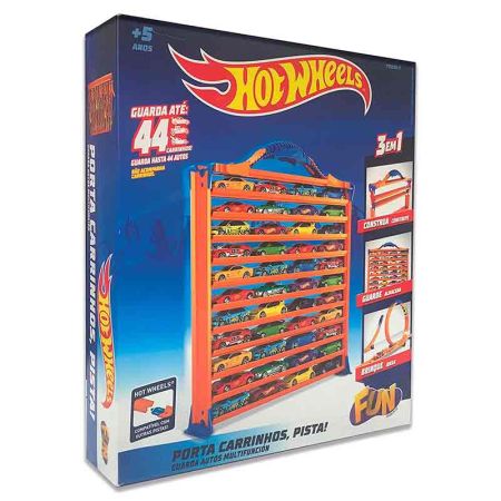 Mala porta carrinhos Hot Wheels 3 en 1