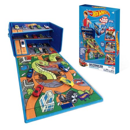 Hot Wheels caixa organizadora carros com pista