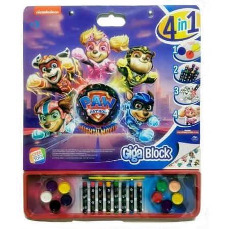 Giga Block estojo de pintura  Paw Patrol 4 em 1