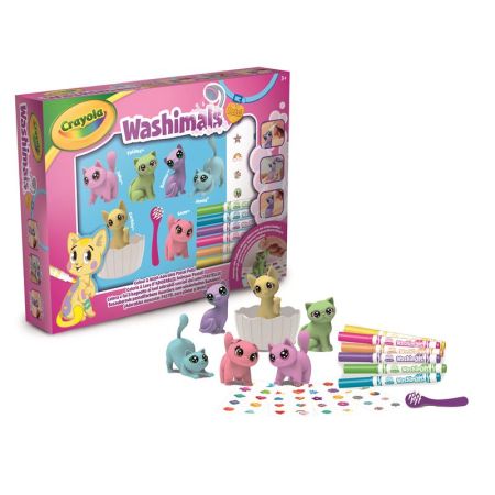 Washimals Pets Banheira 6 mascotes cores pastel
