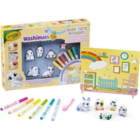 Washimals conjunto creche 5 mascotes