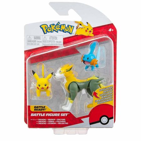 Pokemon multipack Mudkip, Pikachu, Boltund