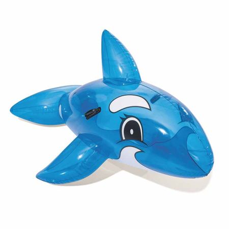 Baleia insuflável azul