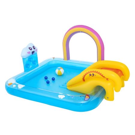 Piscina Arco Iris jogos insuflável 188x150x89cm