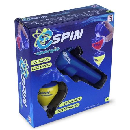 Peonza E-Spin energia com lançador