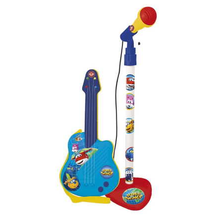 Micro e guitarra Super Wings