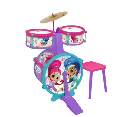 Bateria 3 elementos com banco Shimmer and Shine