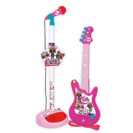 Microfone e guitarra LOL