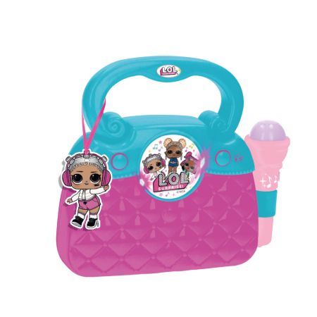 Bolsa com microfone luzes ritmo MP3 LOL