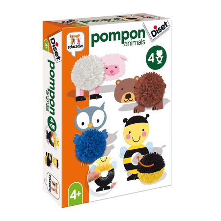 Crio animais com pompons