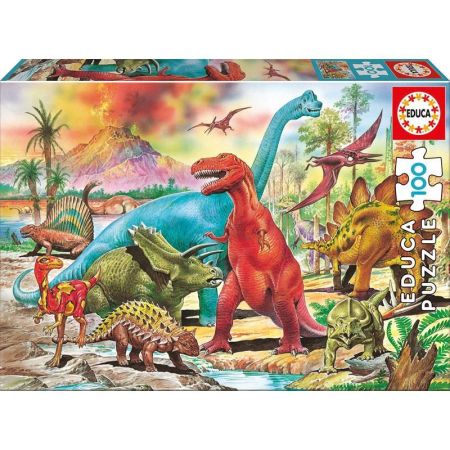 Puzzle 100 peças Dinossauros