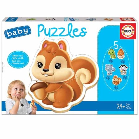 Educa Baby 5 Puzzles Animais