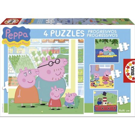 Educa puzzle  progressivo Peppa Pig 6-9-12-16