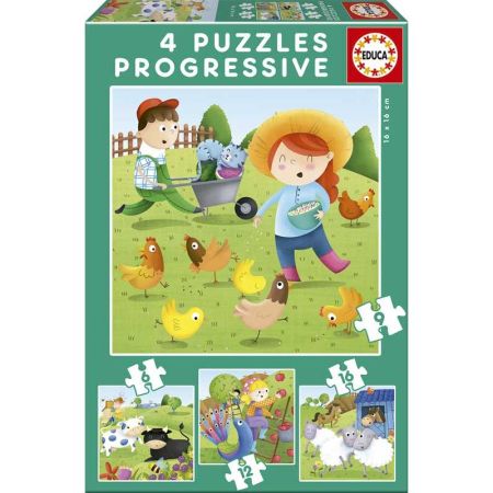 Educa puzzle progressivo animais da quinta
