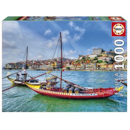 Educa puzzle 1000 barcos rabelos, Porto