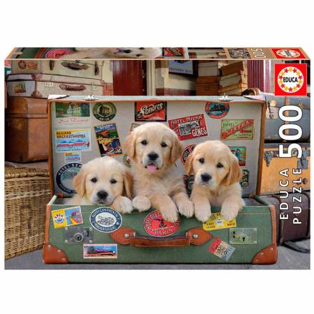 Educa puzzle 500 Cachorros na mala