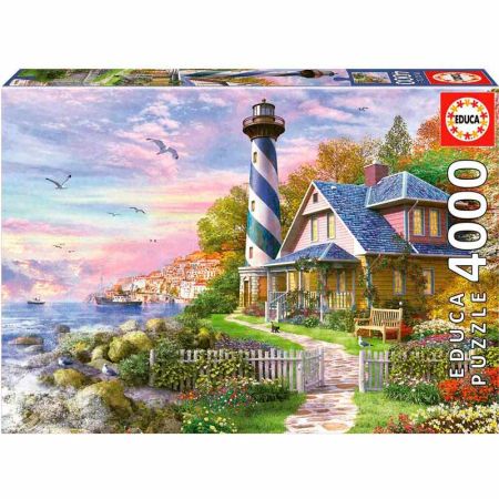 Educa puzzle 4000 Farol em Rock Bay