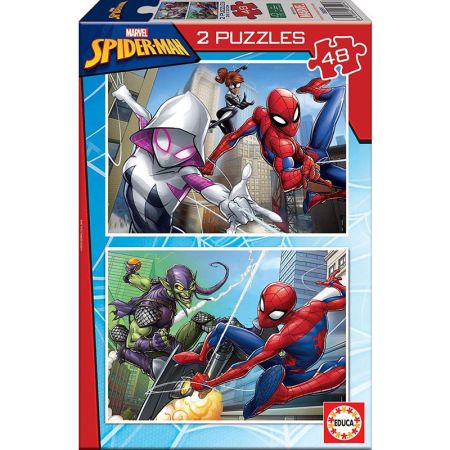 Educa Puzzle 2x48 Spiderman