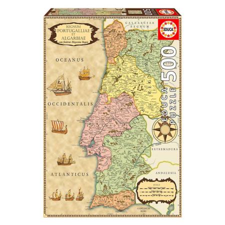 Educa Puzzle 500 Mapa Histórico Portugal