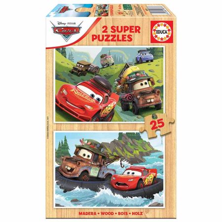Educa puzzle madeira 2x25 Cars