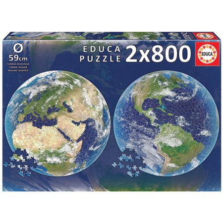 2x800 Planeta Terra Round Puz