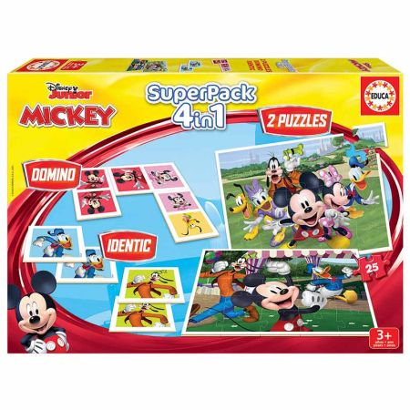 Educa superpack 4 em 1 jogos Mickey and friends