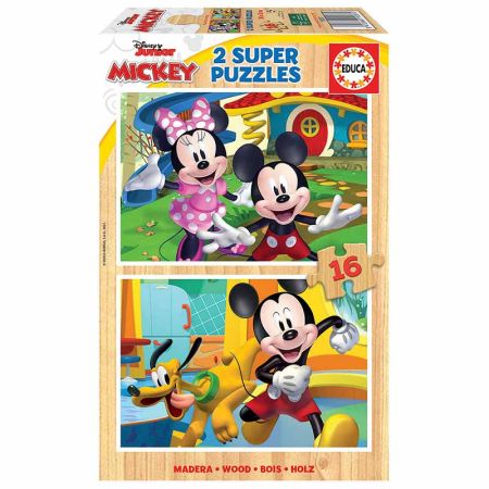 Educa puzzle madeira 2x16 Mickey & Minnie