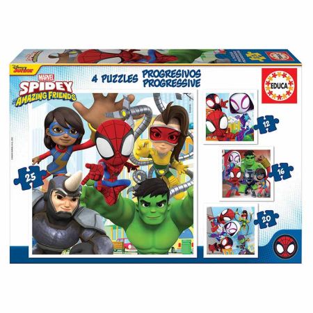 Educa puzzle progres Spidey & his amazing friends