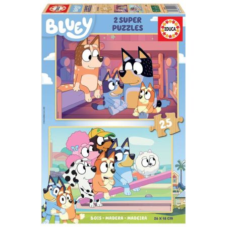 Educa puzzle madera 2x25 Bluey