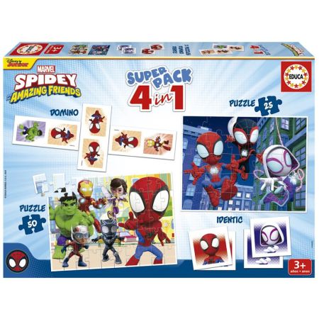 Educa superpack 4 in 1 Spidey his amazing friends