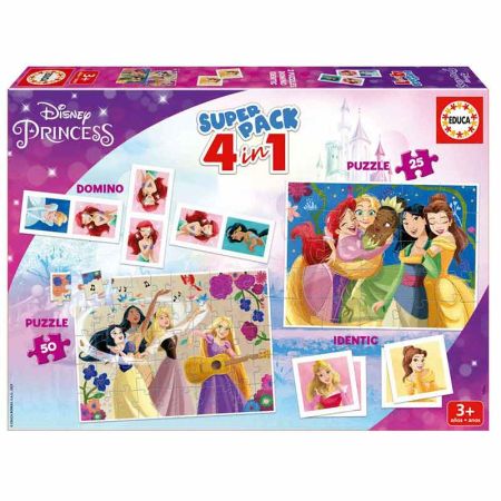 Educa superpack 4 in 1 juegos Disney Princess