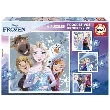 Educa puzzle progressivos Frozen 12-16-20-25