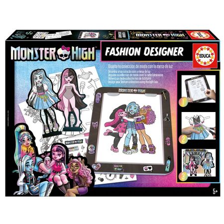 Educa mesa de desenho com luz Monster High