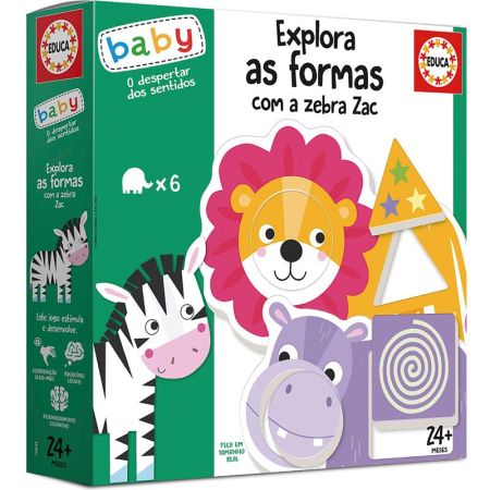 Educa explora as formas com a zebra Zac