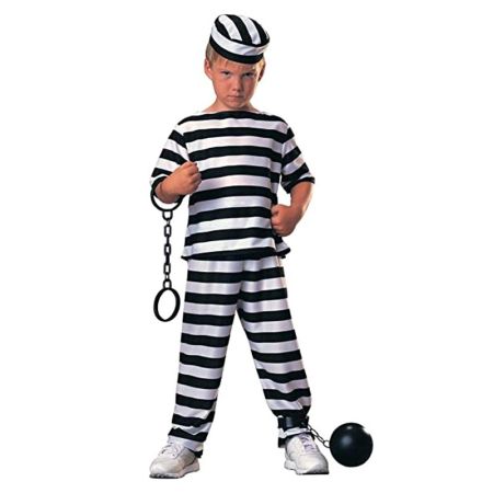 Disfarce de prisioneiro infantil