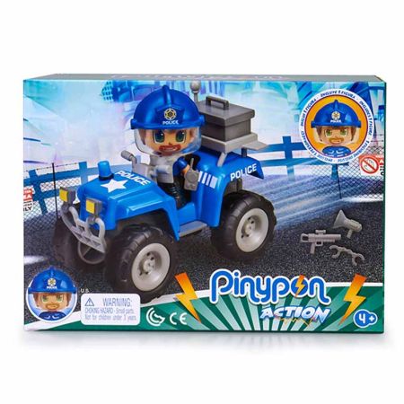 Pinypon Action policia com quad