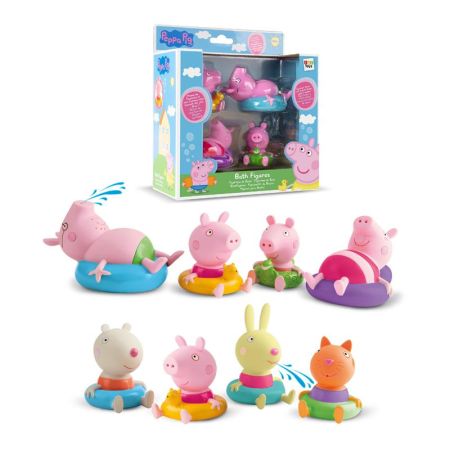 Peppa Pig 4 figuras para banho