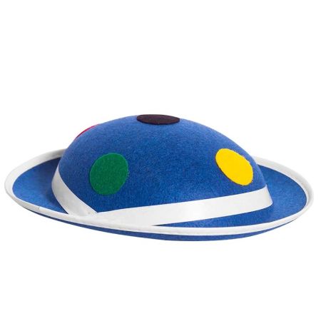 Chapéu-coco Azul com pontos